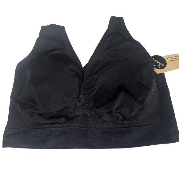 Women's Black Seamless Bra - Picture 3 of 6
